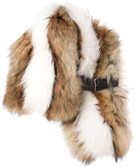 fendi scarf outfit|Fendi scarf with fur trim.